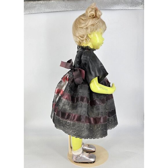 Haunted Doll Girl OOAK Artist Hand Painted Scary Spooky Halloween Porcelain 20" - Picture 6 of 11